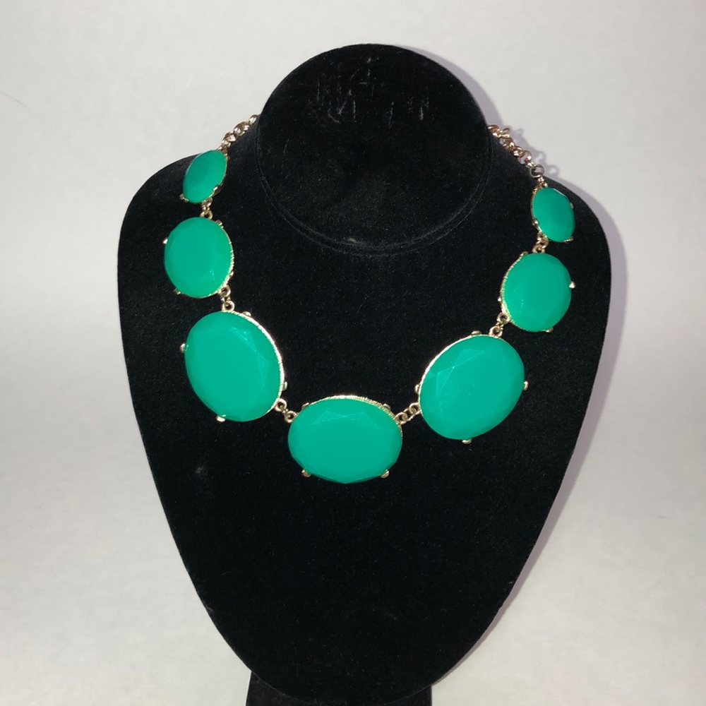 Tasha green gem necklace